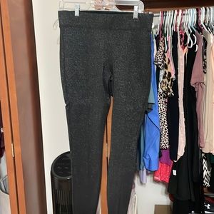 Old Navy Size large black sparkly leggings